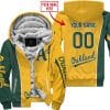 Limited Edition - Custom Name Mlb - Oakland Athletics - Fleece Zip Hoodie