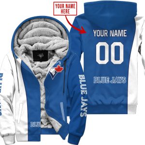 Limited Edition - Custom Name Mlb - Toronto Blue Jays - Fleece Zip Hoodie