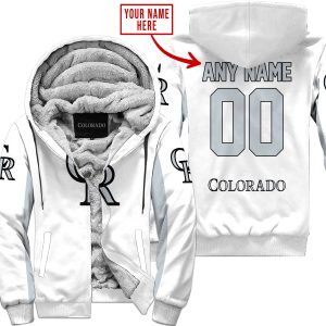 Mlb - Limited Edition - Custom Name V1 - Colorado Rockies - Fleece Zip Hoodie