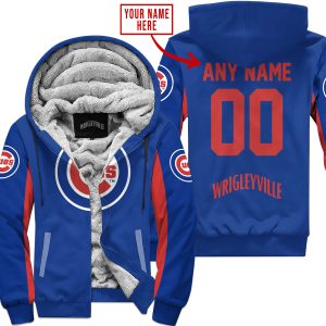 Mlb - Limited Edition - Custom Name V1 - Chicago Cubs - Fleece Zip Hoodie