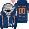 Mlb - Limited Edition - Custom Name V1 - Houston Astros - Fleece Zip Hoodie