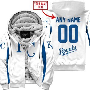 Mlb - Limited Edition - Custom Name V1 - Kansas City Royals - Fleece Zip Hoodie