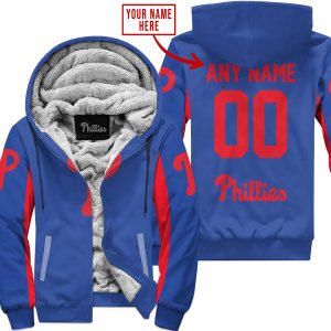 Mlb - Limited Edition - Custom Name V1 - Philadelphia Phillies - Fleece Zip Hoodie
