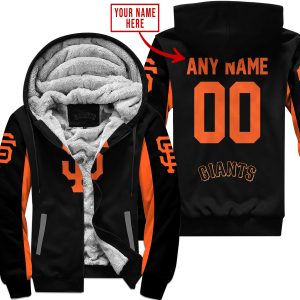 Mlb - Limited Edition - Custom Name V1 - San Francisco Giants - Fleece Zip Hoodie