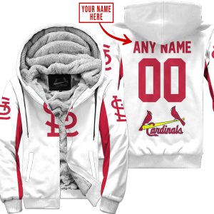 Mlb - Limited Edition - Custom Name V1 - St. Louis Cardinals - Fleece Zip Hoodie
