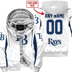 Mlb - Limited Edition - Custom Name V1 - Tampa Bay Rays - Fleece Zip Hoodie