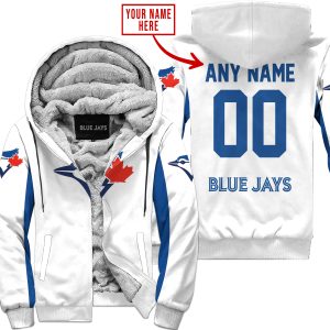 Mlb - Limited Edition - Custom Name V1 - Toronto Blue Jays - Fleece Zip Hoodie