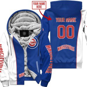 Limited Edition - Custom Name Mlb - Chicago Cubs - Fleece Zip Hoodie