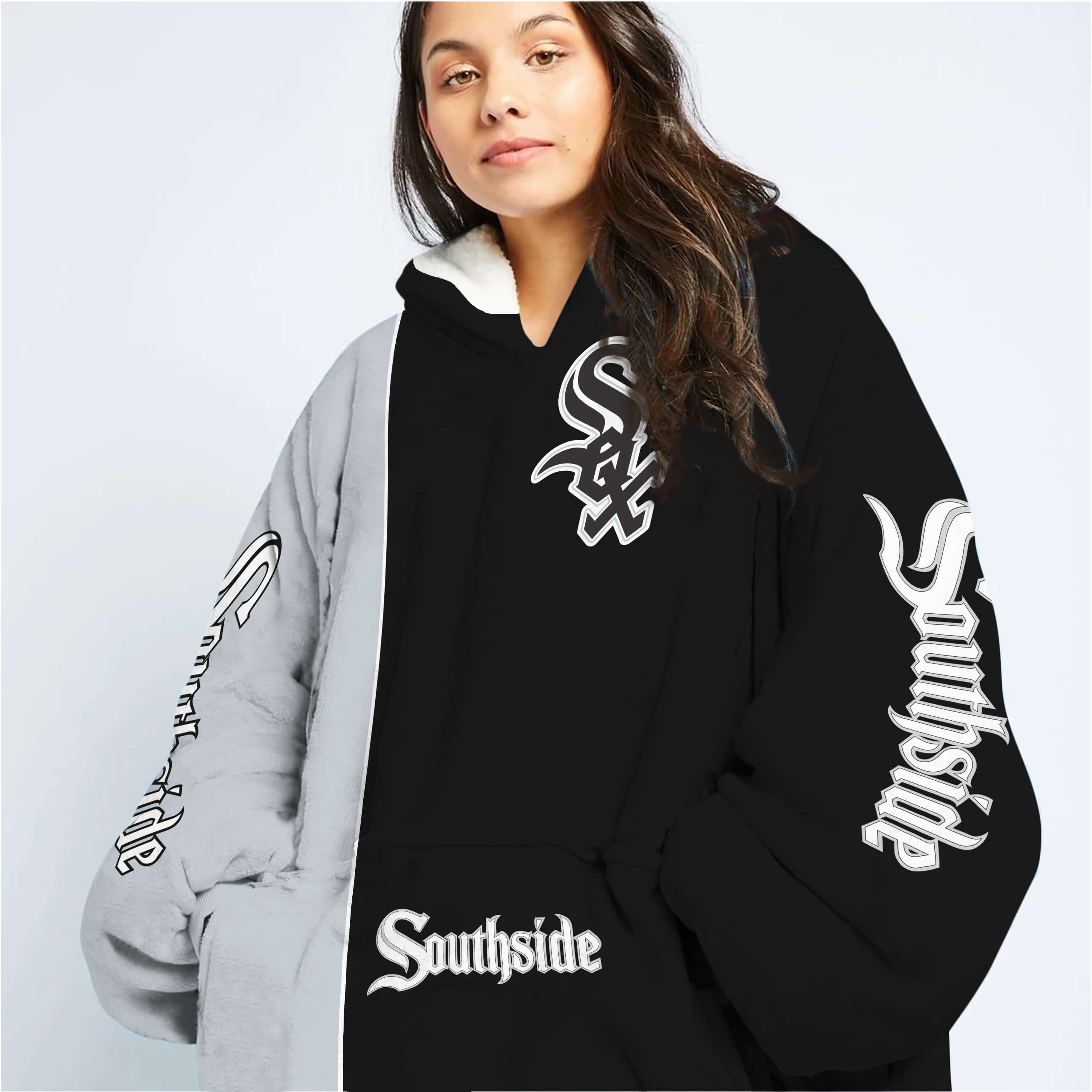 Limited Edition - Custom Name Mlb - Chicago White Sox - Oodie Blanket - Image 6