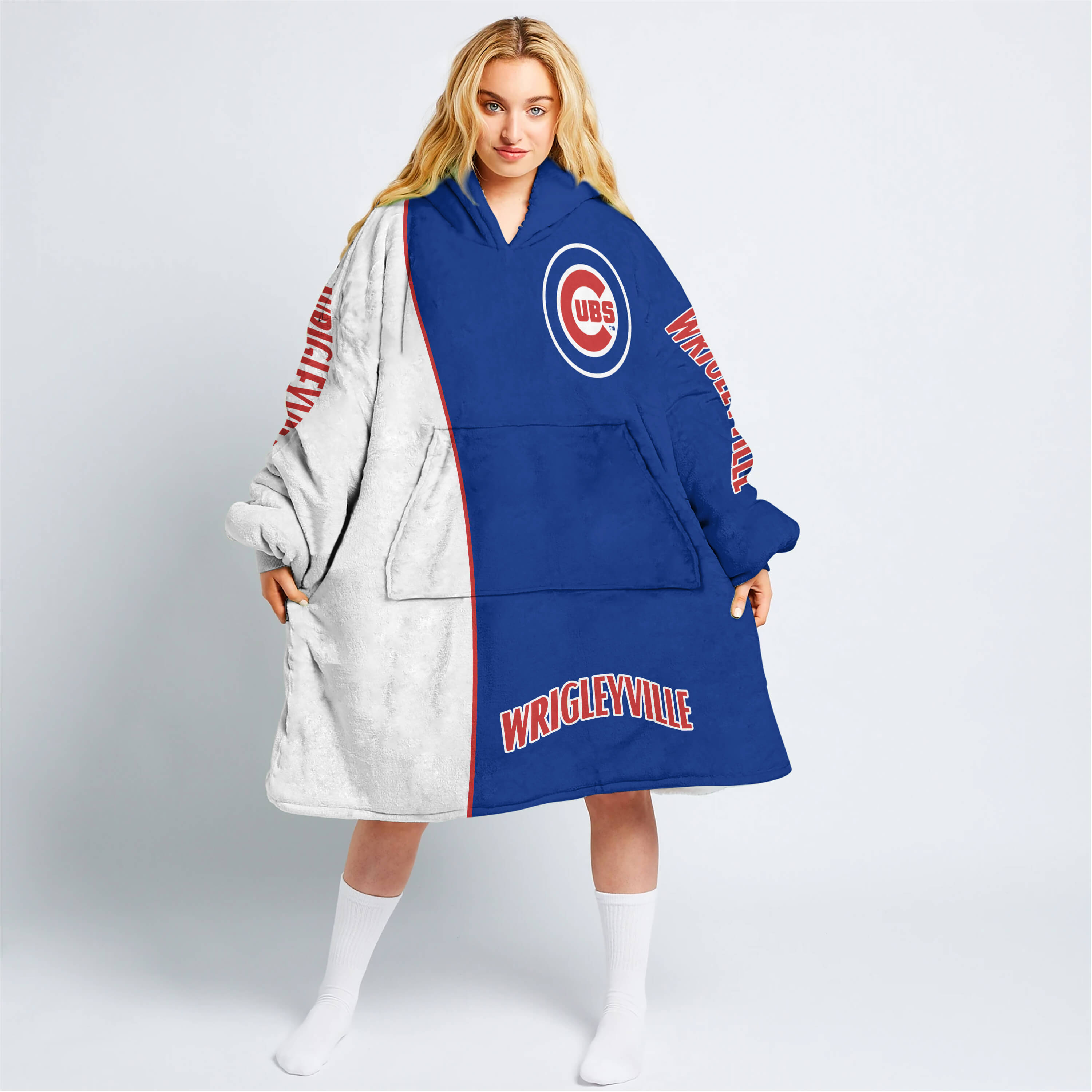 Limited Edition - Custom Name Mlb - Chicago Cubs - Oodie Blanket