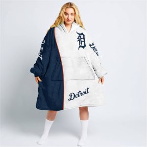 Limited Edition - Custom Name Mlb - Detroit Tigers - Oodie Blanket