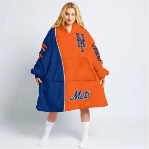 Limited Edition - Custom Name Mlb - New York Mets - Oodie Blanket
