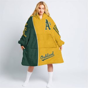 Limited Edition - Custom Name Mlb - Oakland Athletics - Oodie Blanket