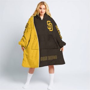 Limited Edition - Custom Name Mlb - San Diego Padres - Oodie Blanket