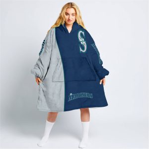 Limited Edition - Custom Name Mlb - Seattle Mariners - Oodie Blanket