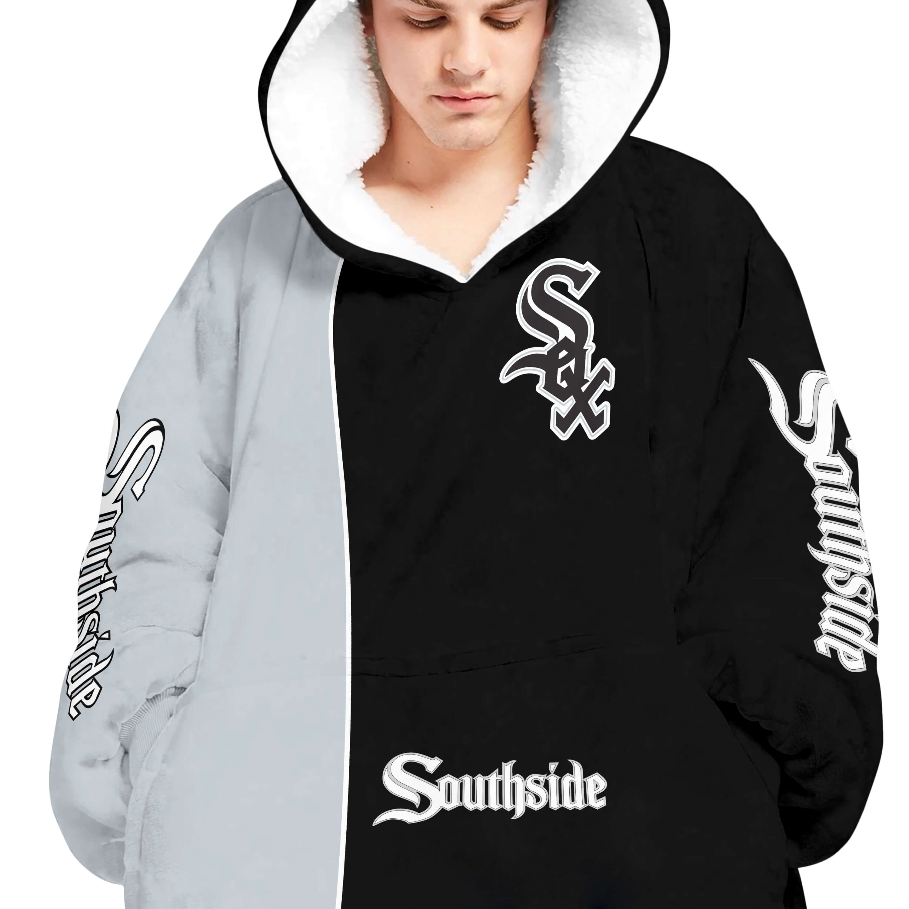 Limited Edition - Custom Name Mlb - Chicago White Sox - Oodie Blanket - Image 4