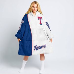 Limited Edition - Custom Name Mlb - Texas Rangers - Oodie Blanket