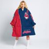 Limited Edition - Custom Name Mlb - Cleveland Indians - Oodie Blanket
