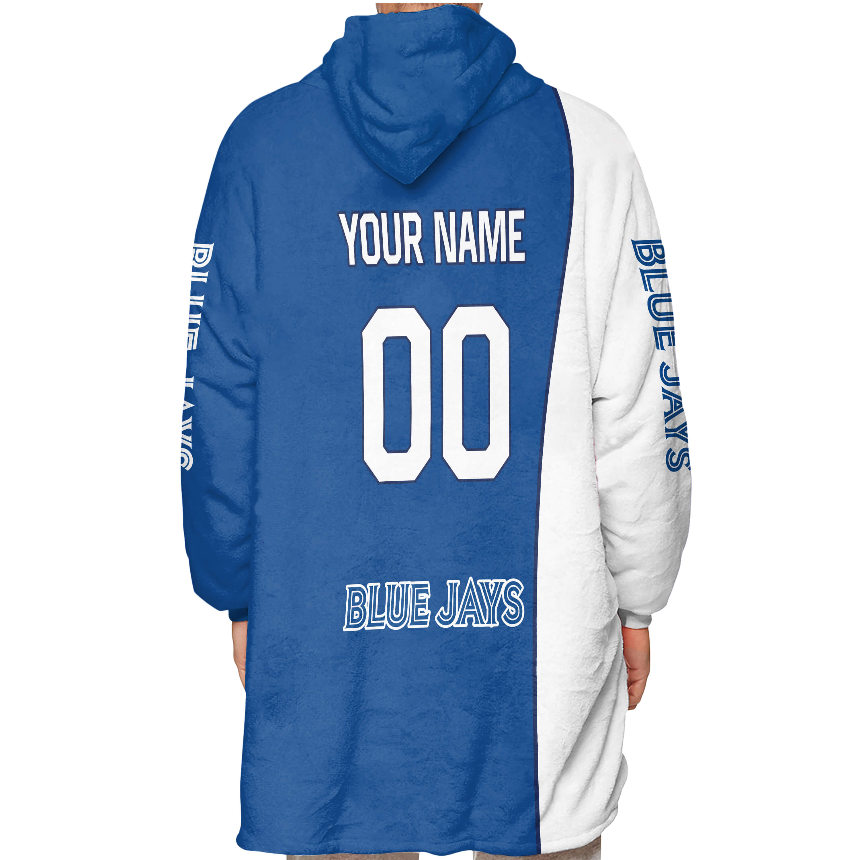 Limited Edition - Custom Name Mlb - Toronto Blue Jays - Oodie Blanket - Image 3