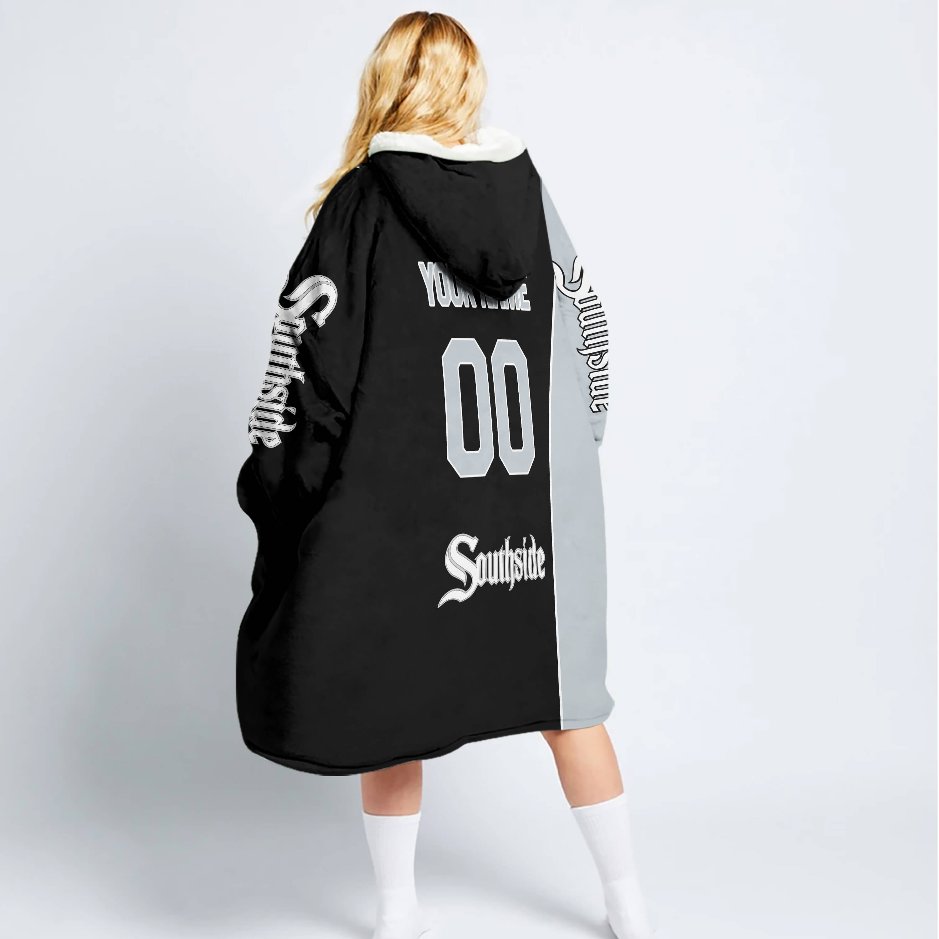 Limited Edition - Custom Name Mlb - Chicago White Sox - Oodie Blanket - Image 2