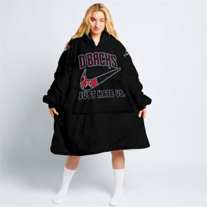 Arizona Diamondbacks - Just Hate Us - Black - Oodie Blanket