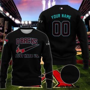 Arizona Diamondbacks - Just Hate Us - Black - Sweater Ugly