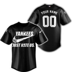 New York Yankees - Black - Custom Name - Baseball Jersey