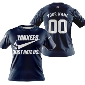 New York Yankees - Navy - Custom Name - T Shirt