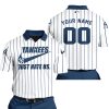 New York Yankees - Navy & White - Custom Name - Polo Shirt