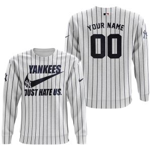 New York Yankees - Navy & White - Custom Name - Sweatshirt