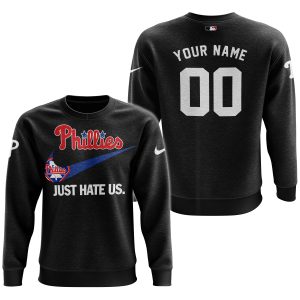 Philadelphia Phillies - Black - Custom Name - Sweatshirt