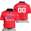 Philadelphia Phillies - Red - Custom Name - Polo Shirt