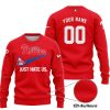 Philadelphia Phillies - Red - Custom Name - Sweater Ugly