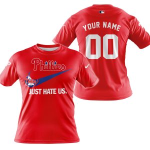Philadelphia Phillies - Red - Custom Name - T Shirt