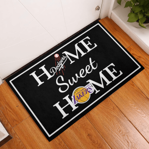 Home Sweet Home - Los Angeles Dodgers Rubber Doormat QL12