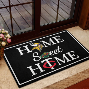 Home Sweet Home - Minnesota All Teams - Anti Slip Rubber Doormat
