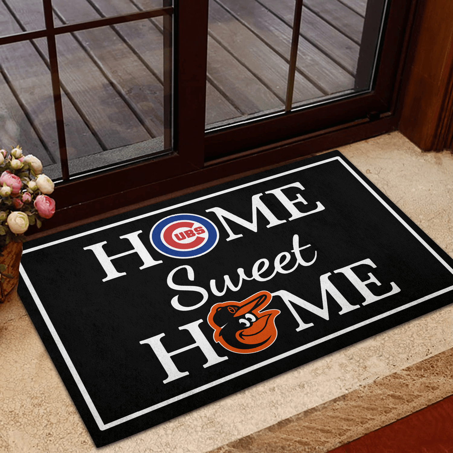 Home Sweet Home - Baltimore Orioles Rubber Doormat WS12 - Image 3