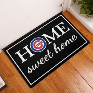 Home Sweet Home - Chicago Cubs Rubber Doormat QL12