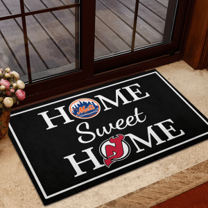 Home Sweet Home - New York Mets Rubber Doormat QR12
