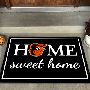 Home Sweet Home - Baltimore Orioles Rubber Doormat QH12