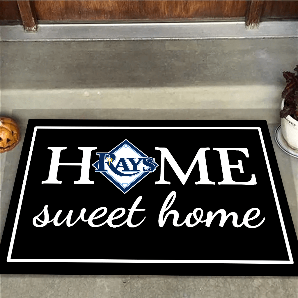 Home Sweet Home - Tampa Bay Rays Rubber Doormat - Image 4