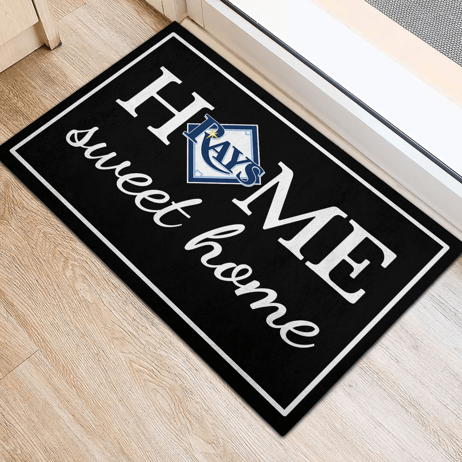 Home Sweet Home - Tampa Bay Rays Rubber Doormat - Image 2