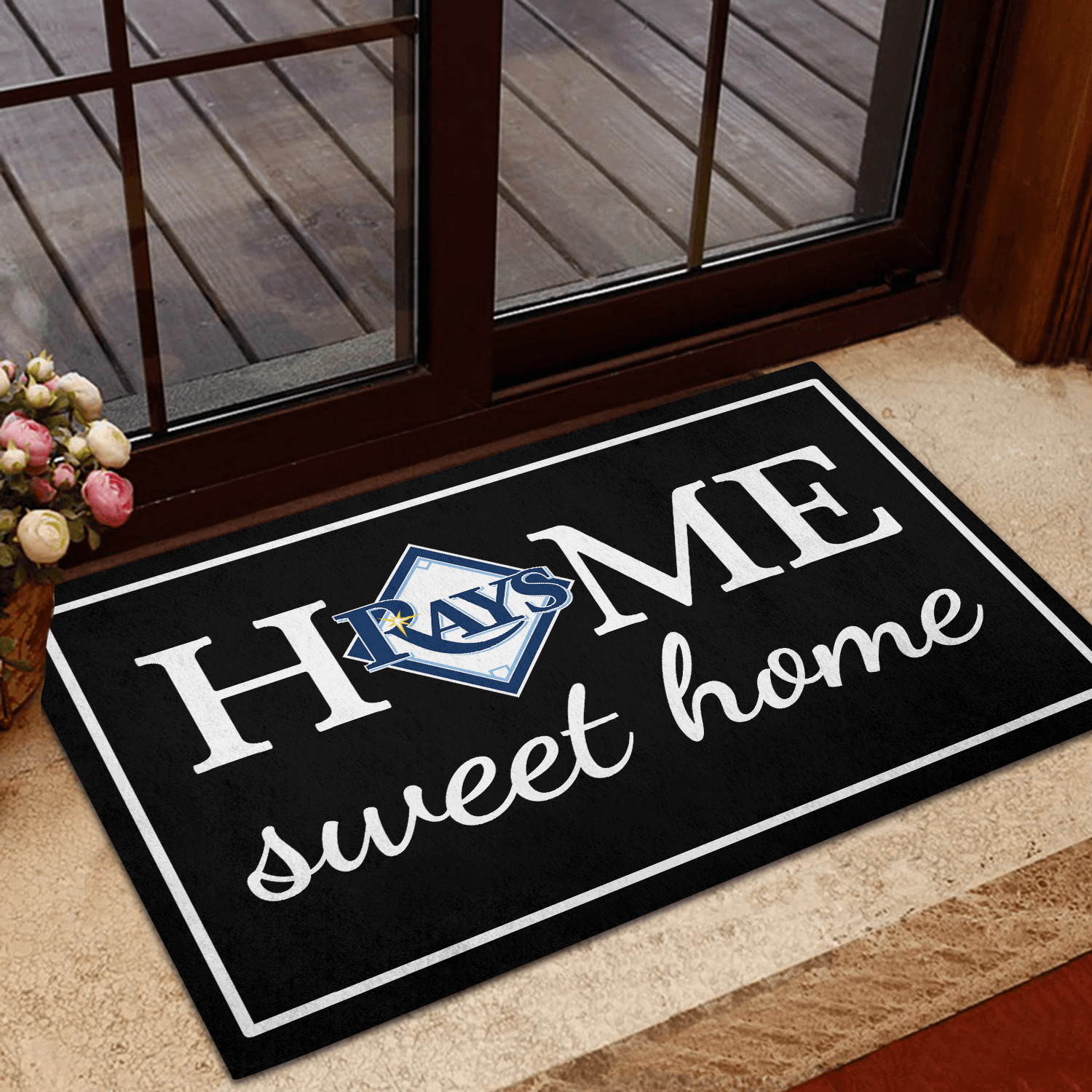Home Sweet Home - Tampa Bay Rays Rubber Doormat - Image 3