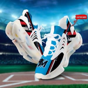 Custom Your Name Miami Marlins Sport Shoes EG56