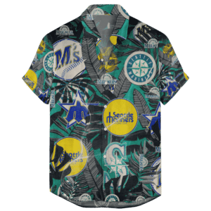 Seattle Mariners Retro Logo Hawaiian Shirt