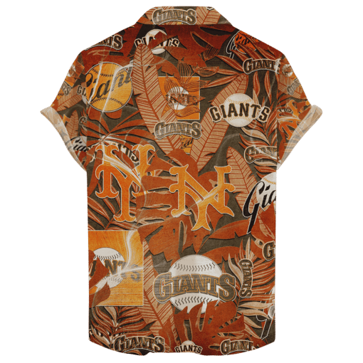 San Francisco Giants Retro Logo Hawaiian Shirt - Image 2