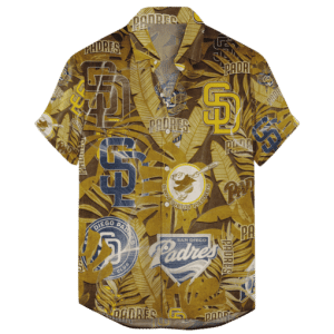 San Diego Padres Retro Logo Hawaiian Shirt