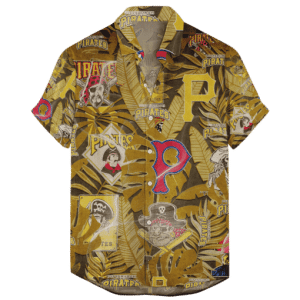 Pittsburgh Pirates Retro Logo Hawaiian Shirt
