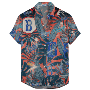Los Angeles Dodgers Retro Logo Hawaiian Shirt