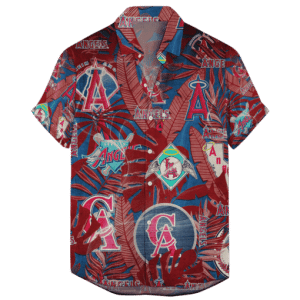 Los Angeles Angels Retro Logo Hawaiian Shirt